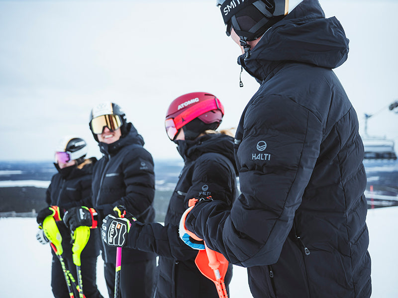 Halti is the official clothing supplier of the Finnish National Alpine and Mogul Ski Teams