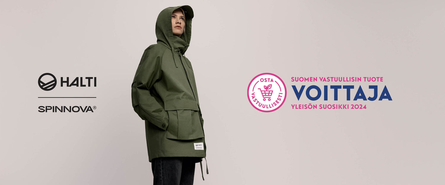 Halti’s parka jacket produced with SPINNOVA® fibre voted as the public favourite in Finland’s most sustainable product contest