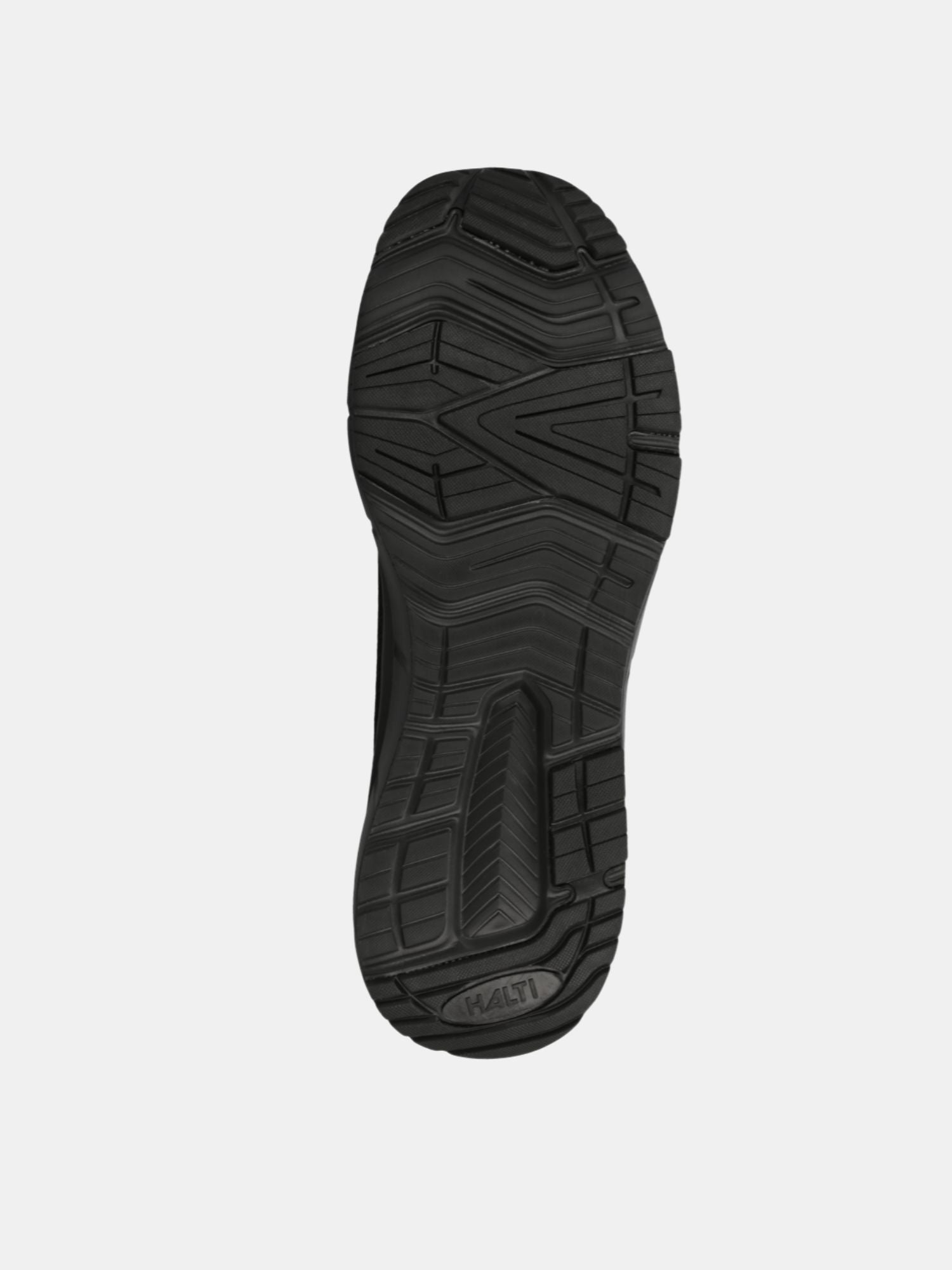 Black rubber sole with textured tread; perfect for Halti Lester Laceless Sneakers Mens made from recycled polyester.
