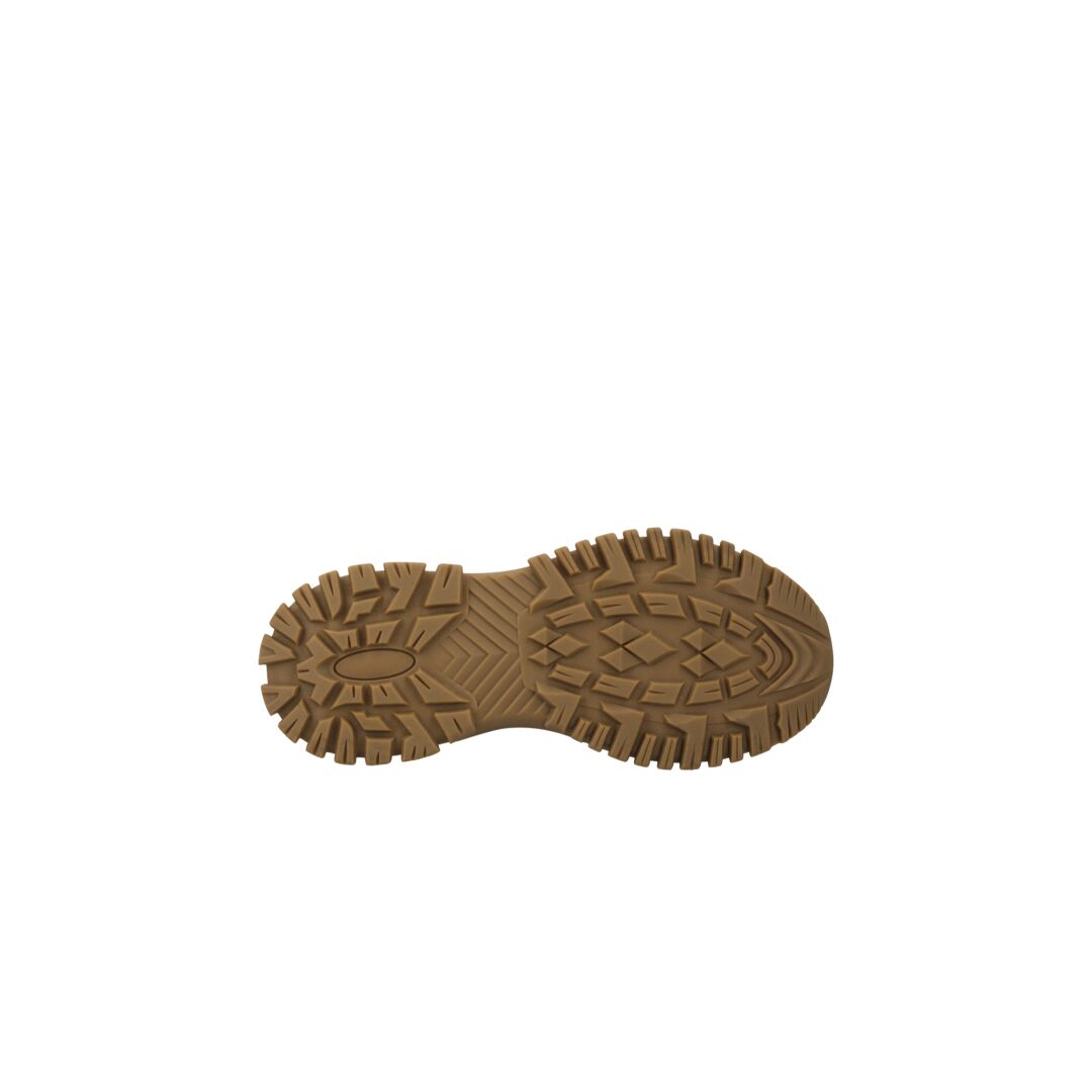 Halti Kajava DrymaxX Outdoor Shoes Womens feature a brown rubber sole with textured tread, perfect for outdoor use.