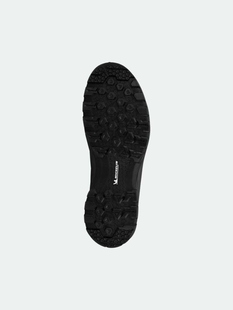 Black Michelin sole with logo on Halti Gompa 2 DX boot—ideal for waterproof hiking. View shows rugged bottom.