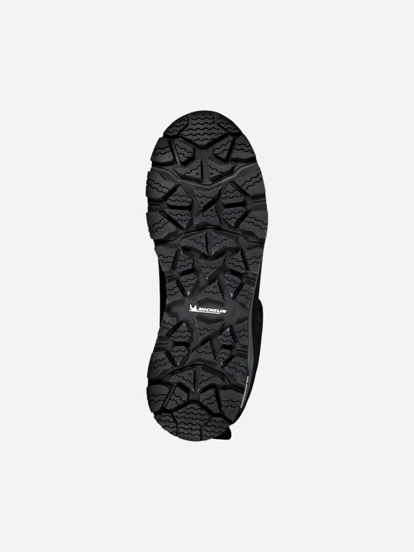 Halti Buli Low 2 DX Freelock Friction Shoe sole, with deep treads and Michelin grip logo, on a white background.