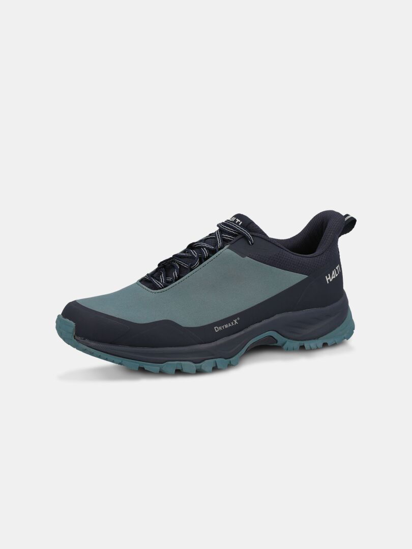 Halti Fara Low 3 DX men's outdoor shoe, blue/black, waterproof with laces and GripmaxX Trail outsole.