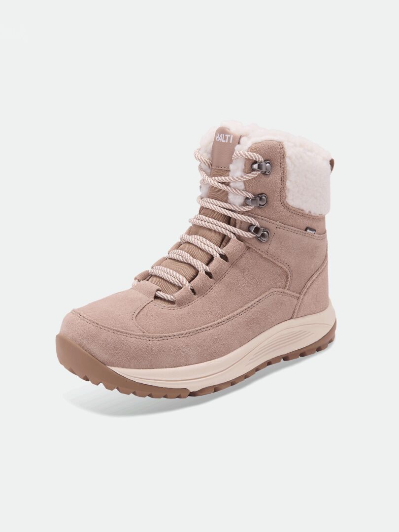 Halti Doris DX women’s winter boots with warm fur lining and rubber sole—ideal for cold days.