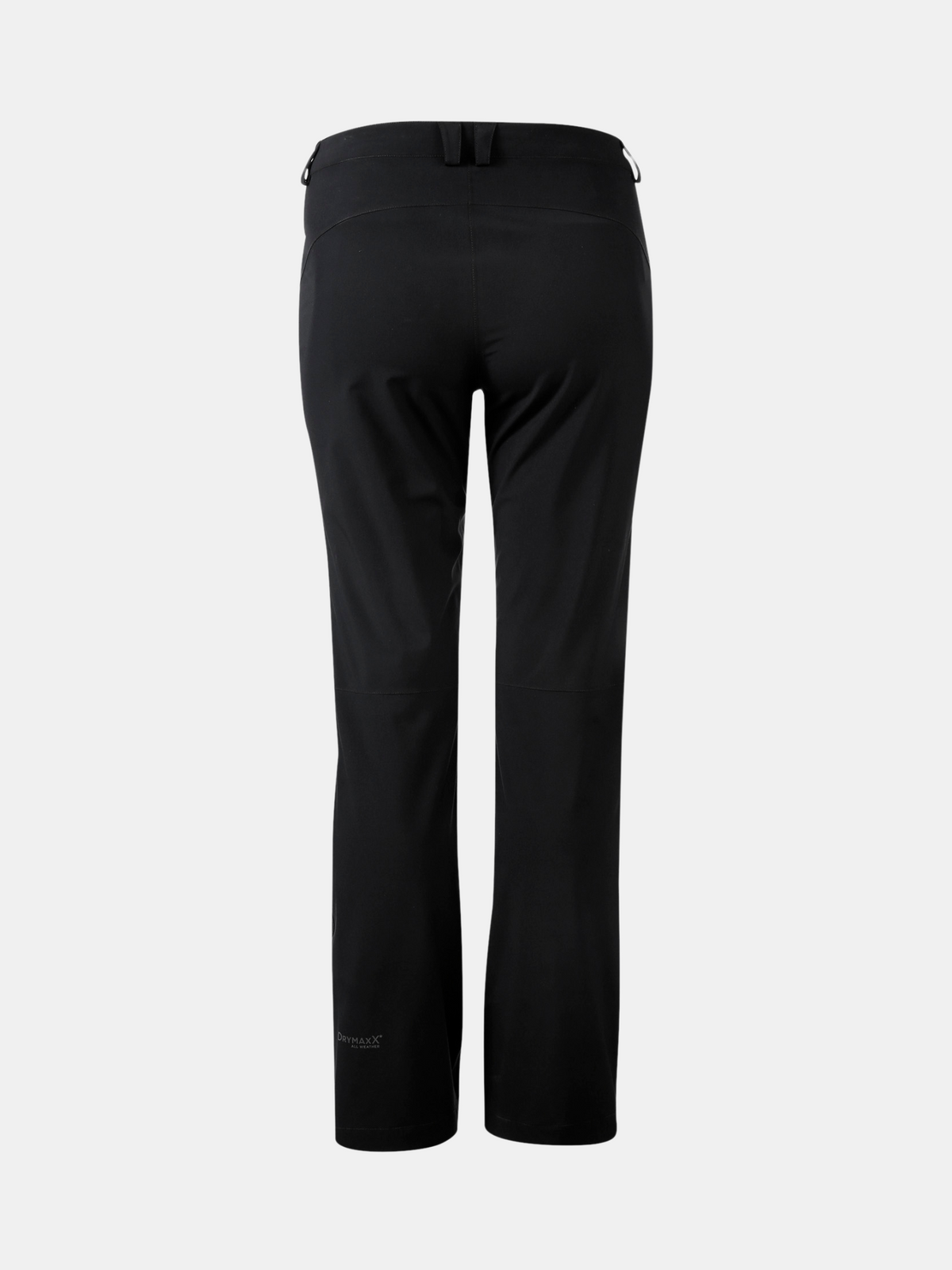 Back view of Halti Leisti Long DX Shell Pants Women's with straight legs, shown on a plain light gray background.