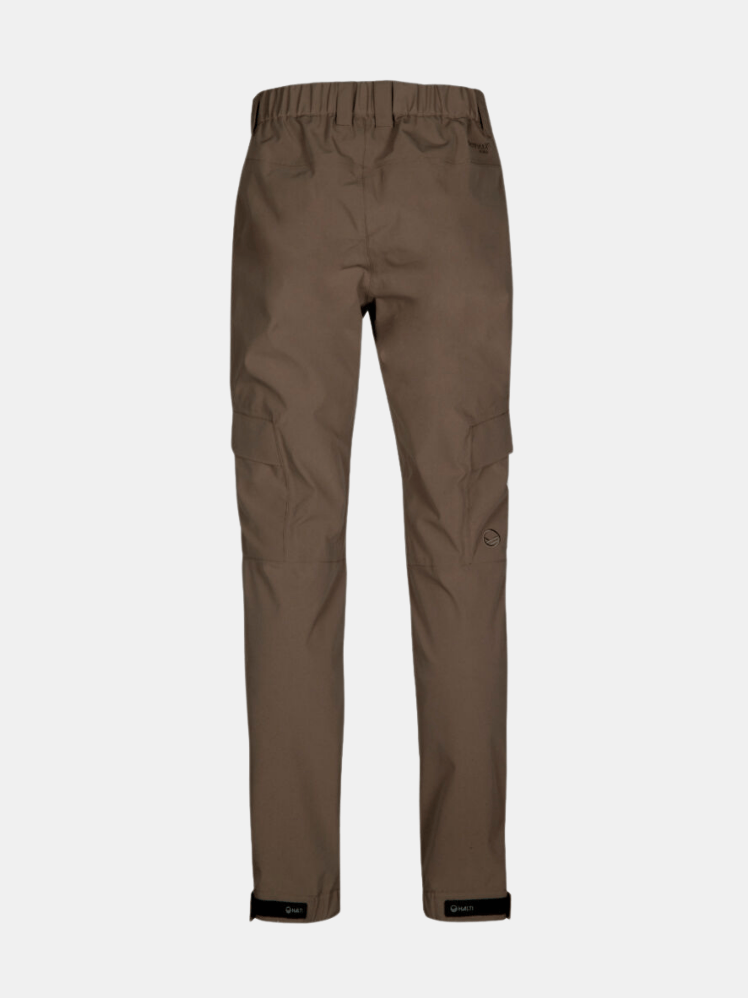 Halti Hiker II DrymaxX Shell Pants for men feature side pockets, elastic waistband, and adjustable hem straps.