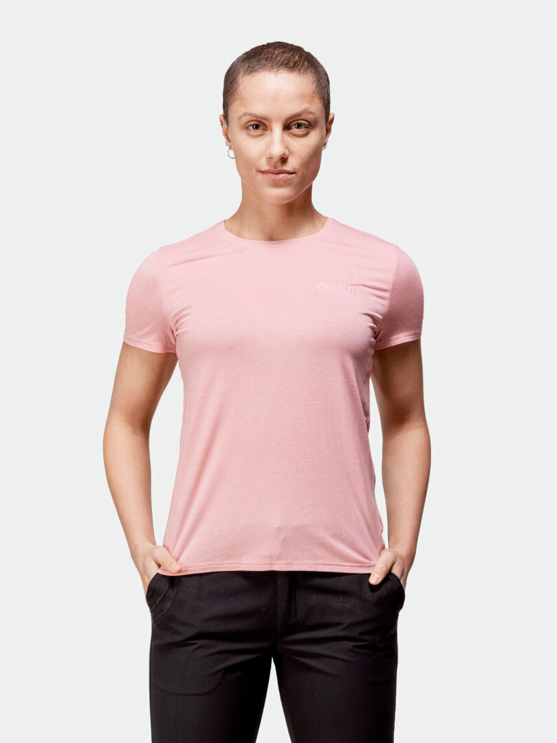 halti tuntu merino shirt short sleeves blue