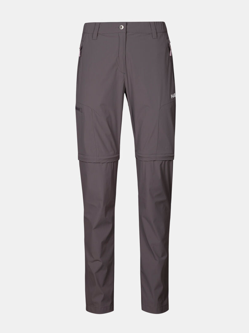 Halti Pallas Cool Stretch Zip-off Pants Women's with UPF 90+ shown against a plain white background.