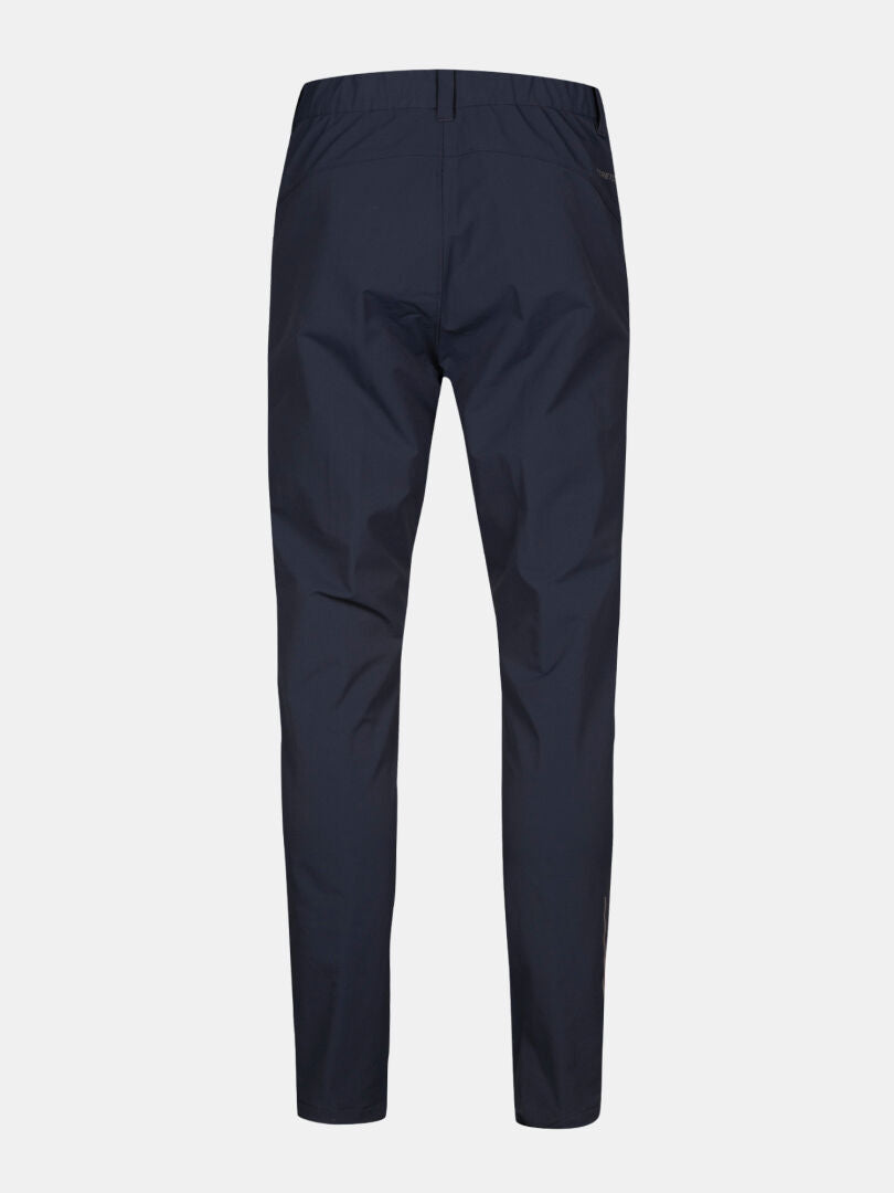 Halti Finholma X-stretch Pants Mens in navy blue shown from the back on a plain light gray background.