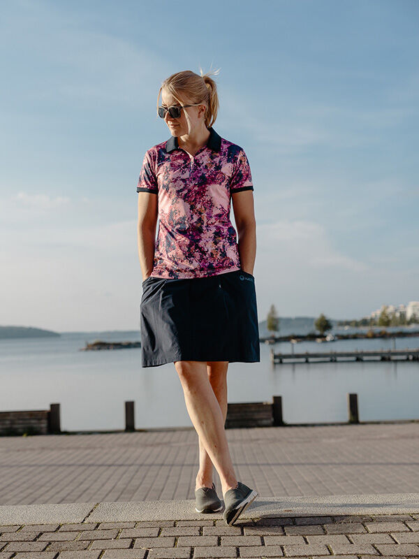 Halti Swingi Technical Polo Shirt Women's Pink