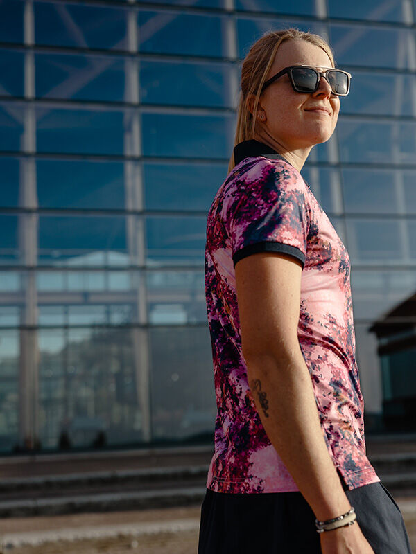 Halti Swingi Technical Polo Shirt Women's Pink