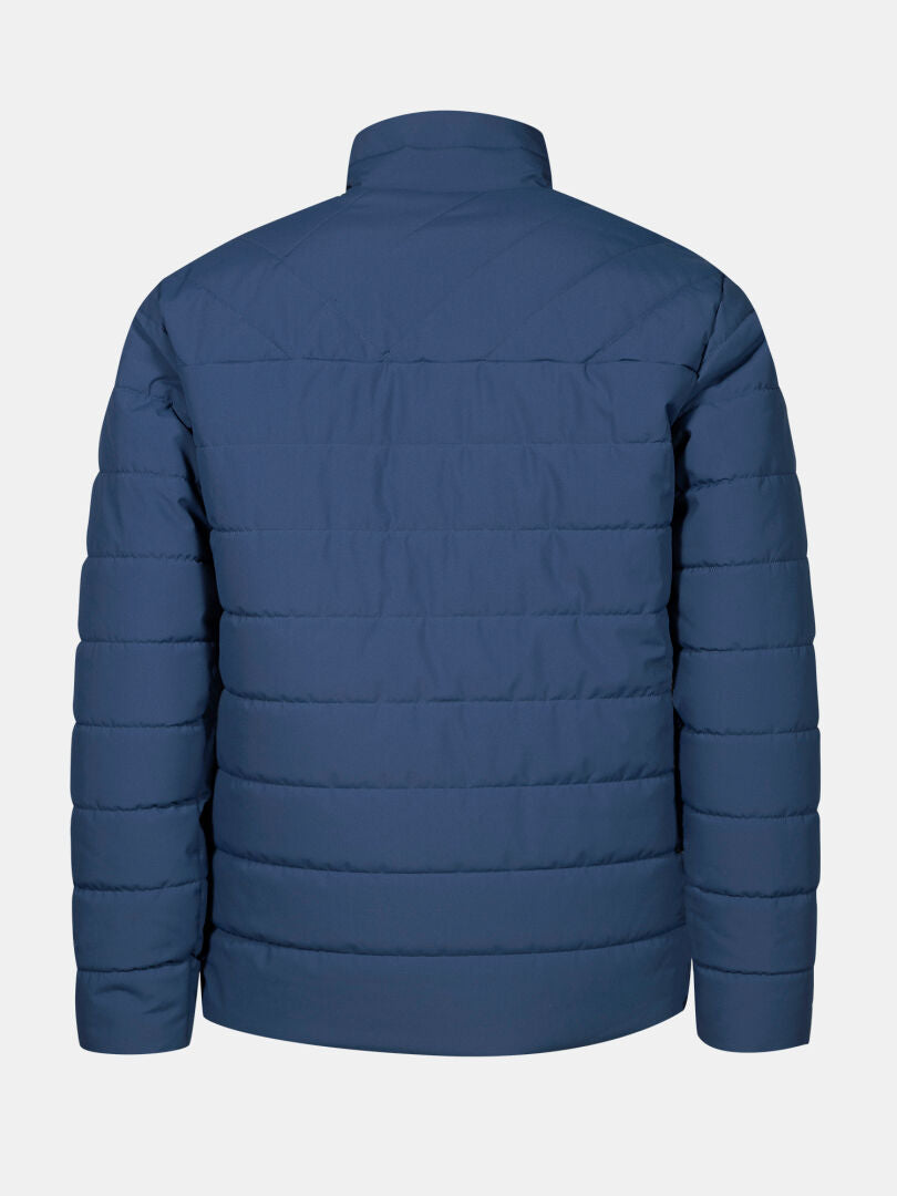 Halti Haapa Insulated Jacket Men's in blue, shown from the back on a plain white background.