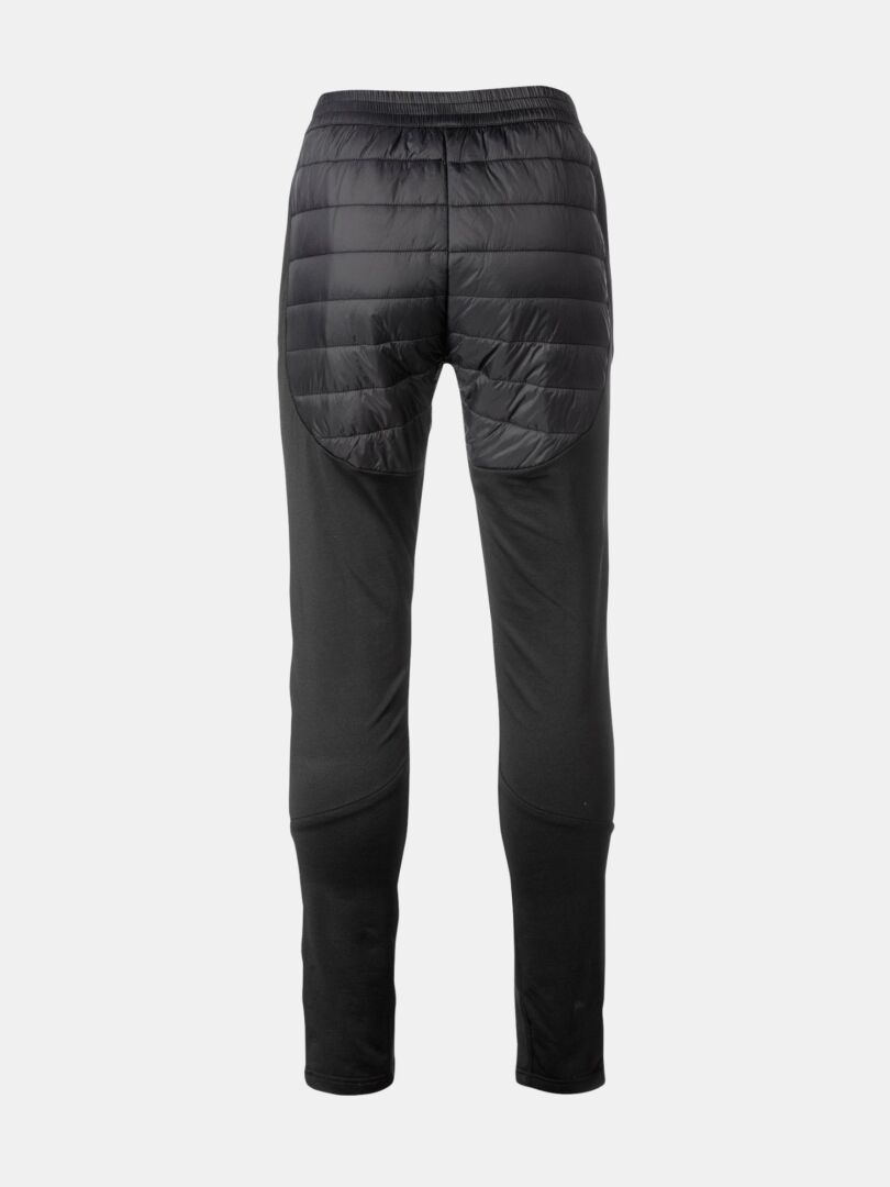 Halti Veidnes Insulation Pants Womens Plus, black, with quilted back padding and stretchy legs, rear view shown.