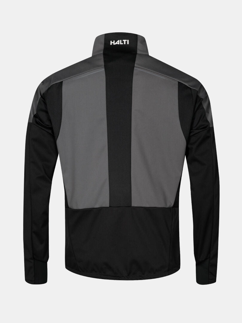Halti Framover Hybrid XCT Jacket Men's, black/gray, perfect for winter workouts or active skiers.