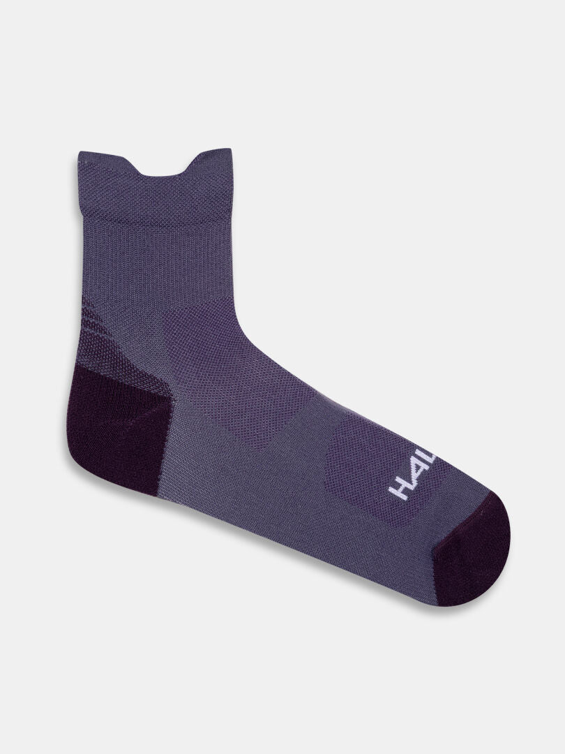 A single ankle-length lightweight Active Sport Sock by Halti in purple, with 'HAL' visible near the toe.
