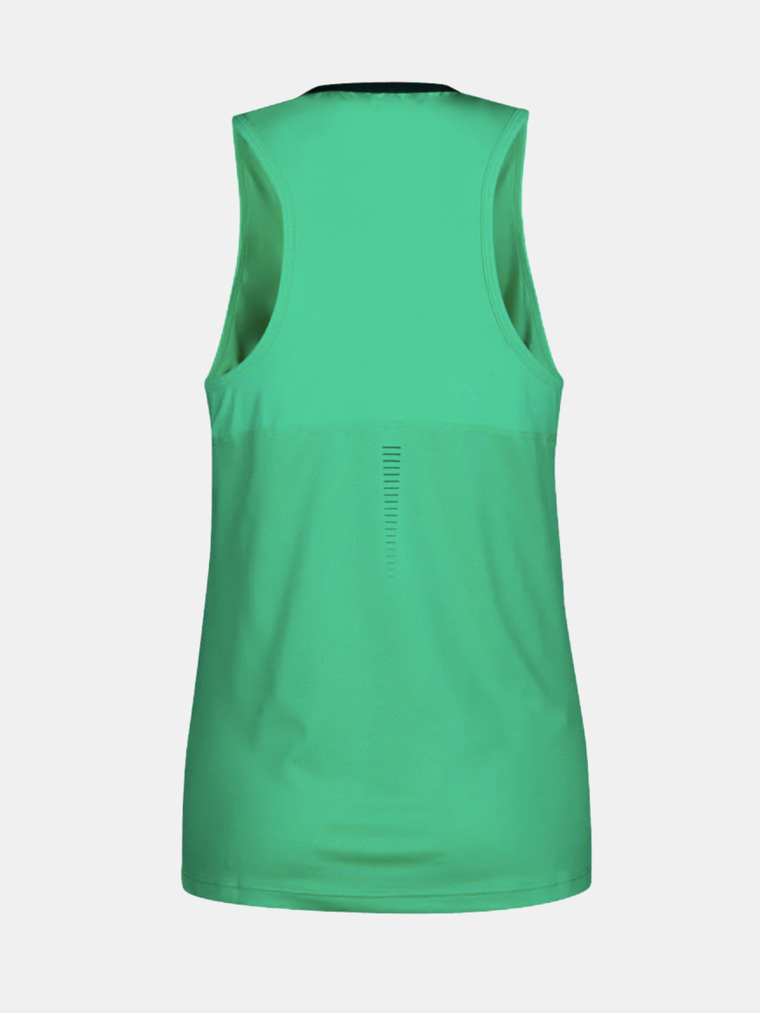 Halti Urbanite Womens Active Dry Top in green, sleeveless, shown from the back against a plain white background.