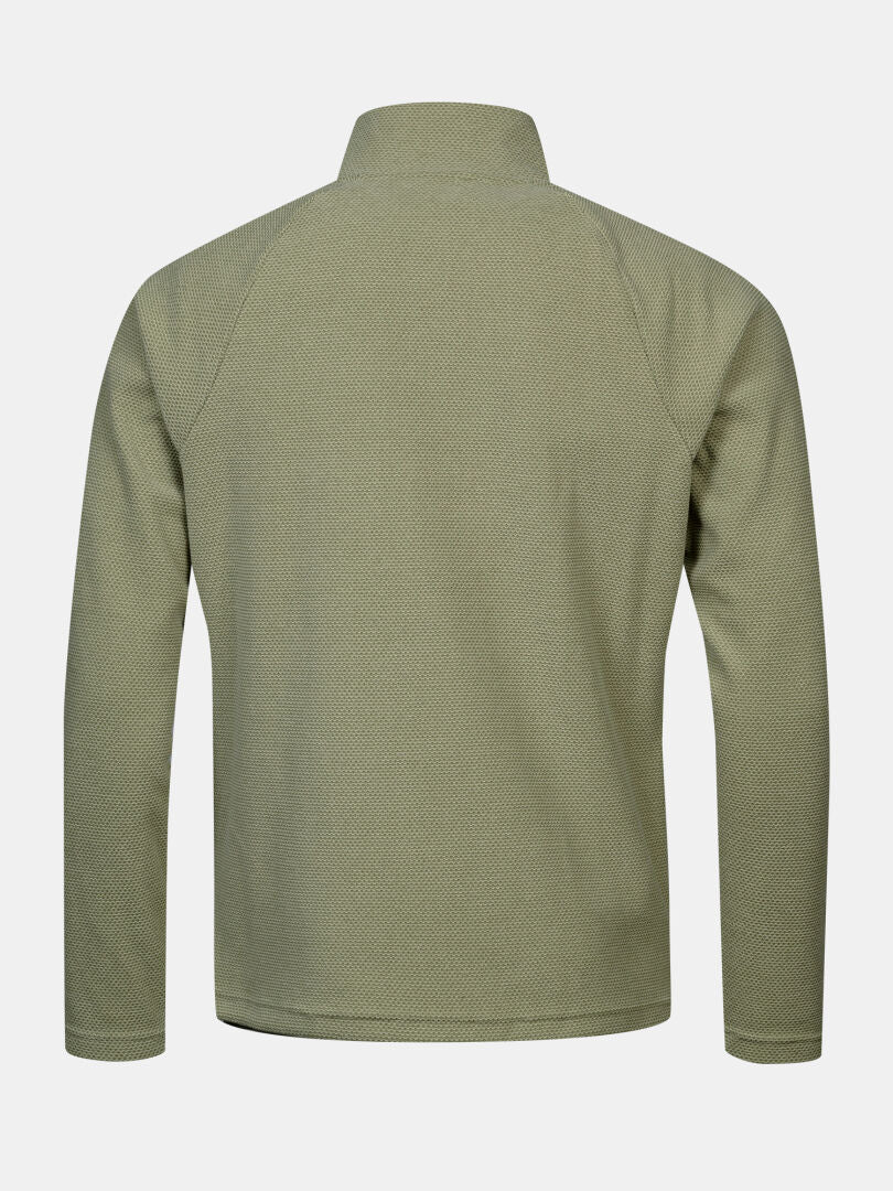 Back view of Halti Suomis Hybrid Layer Jacket Men’s with light insulation and high collar—ideal for outdoor pursuits.
