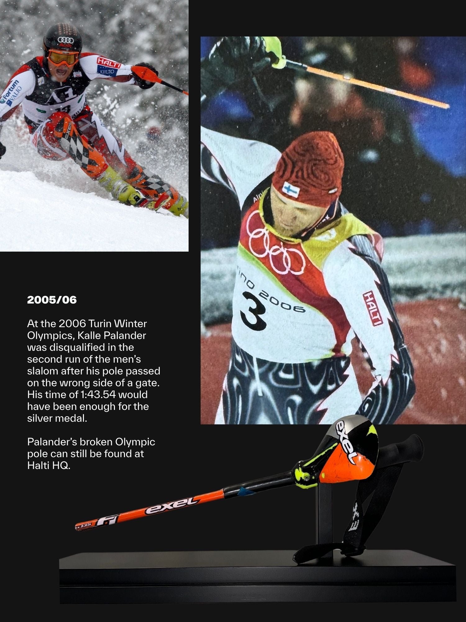 Skier Kalle Palander in action during 2005 to 2006 season.