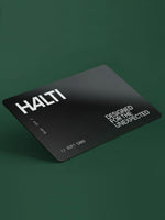 Halti Gift Card for online shop with green background