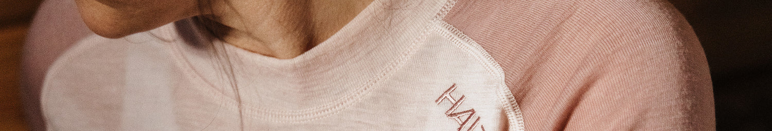 Halti pink merino wool base layer set Hossa 2
