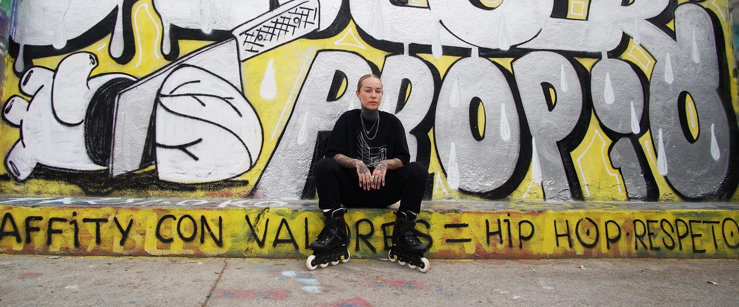 Halti World blog - Sara Lohjelm, skate park, Kallio by Halti outfit