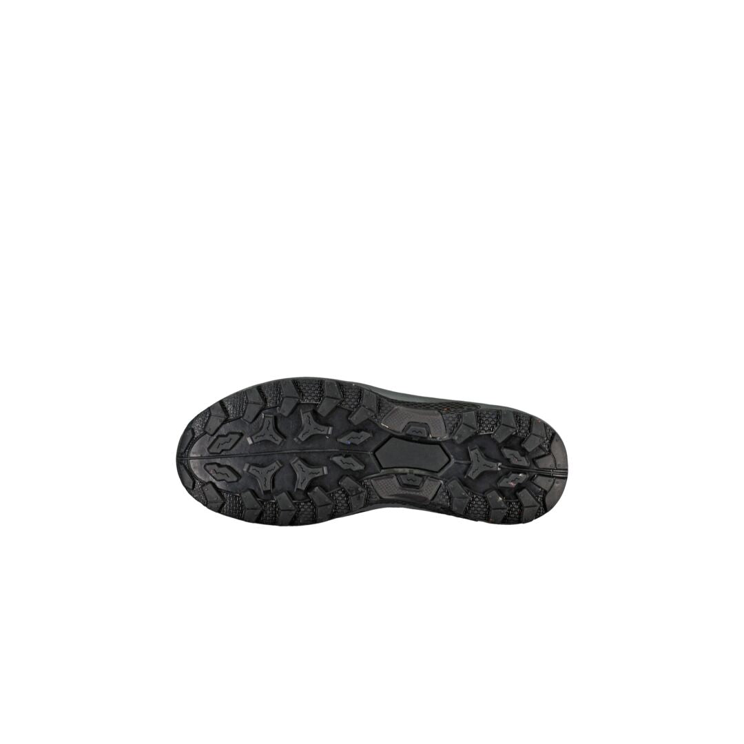 The image shows the black, textured sole of Haltis Pallas Womens DrymaxX Sneaker against a white background.