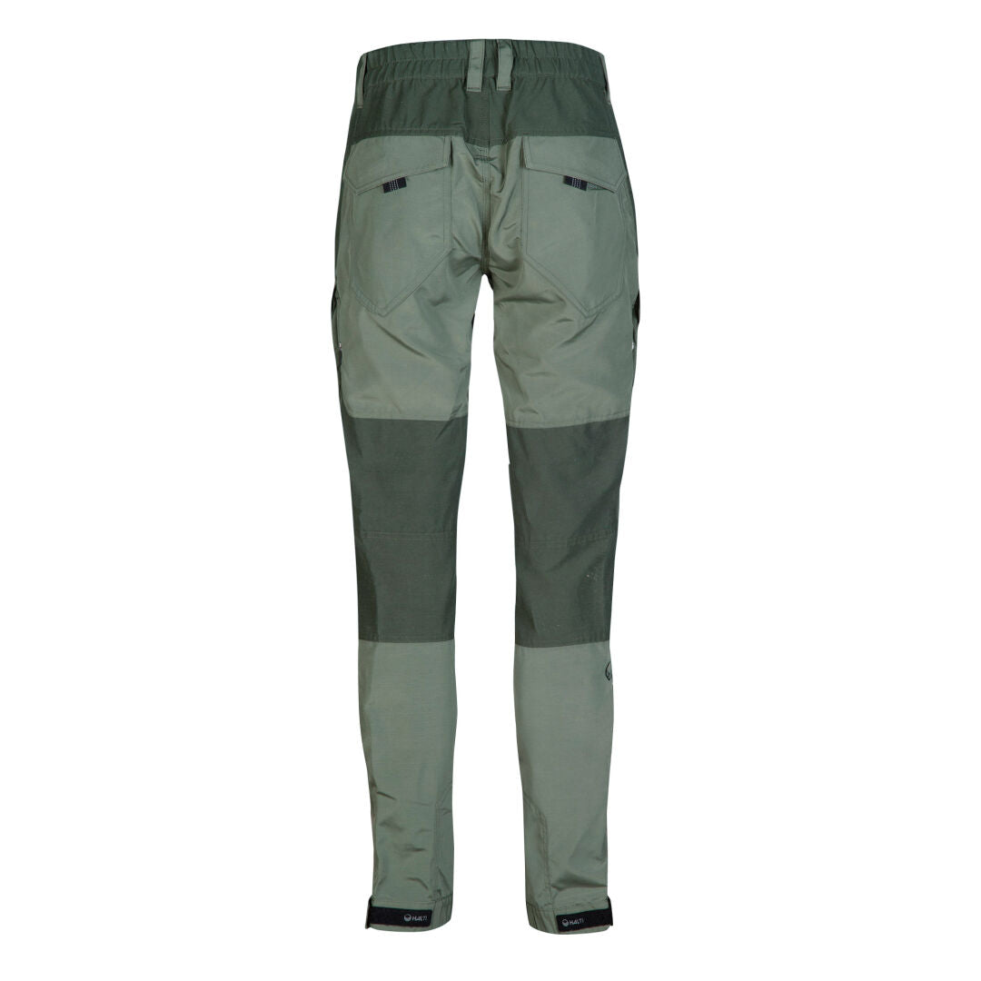 Back view of Halti Hiker Womens Ventilated Pants with knee reinforcements and adjustable ankle openings.