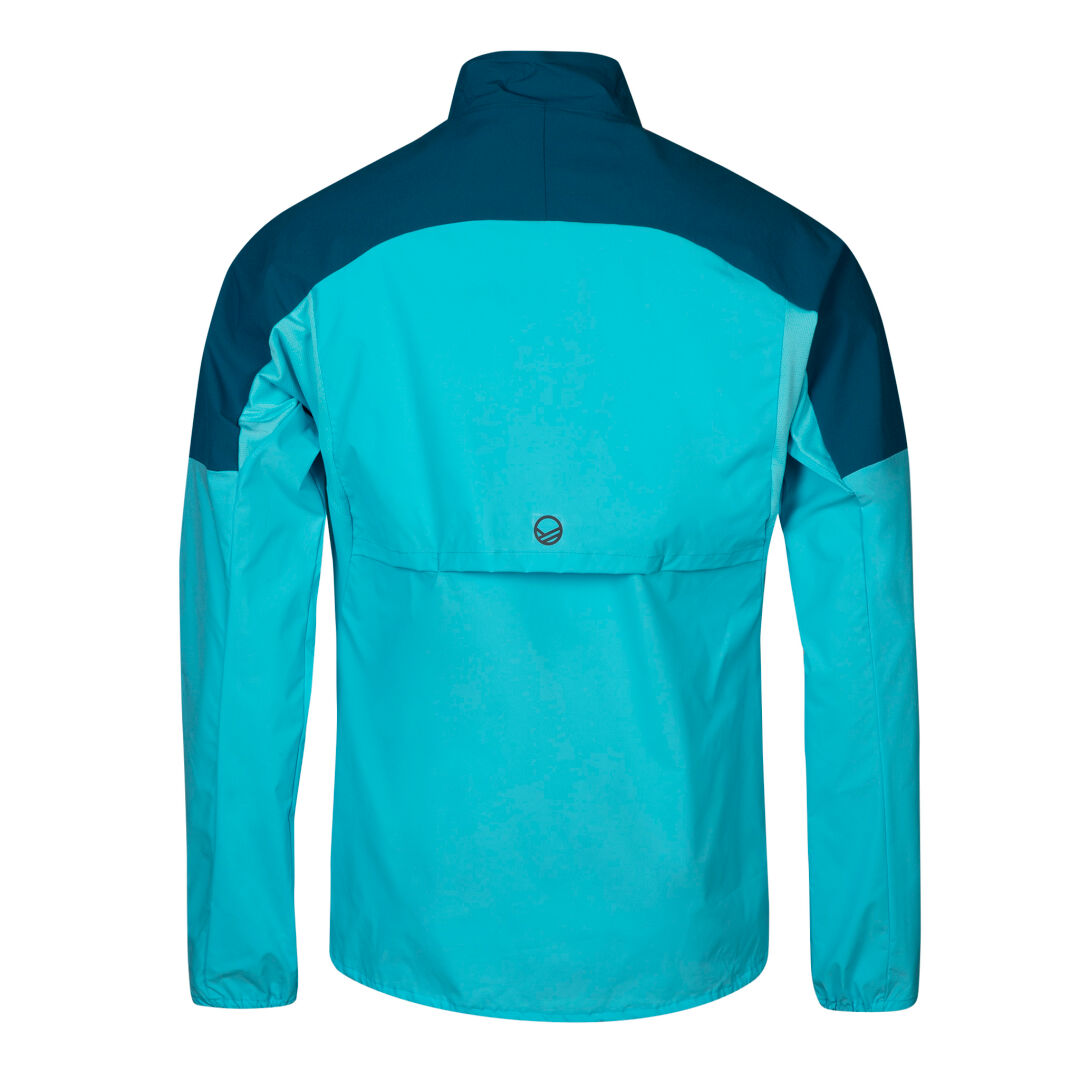 Back view of the Halti Urbanite Mens Training Jacket—breathable, wind- and water-resistant for active multisport running.