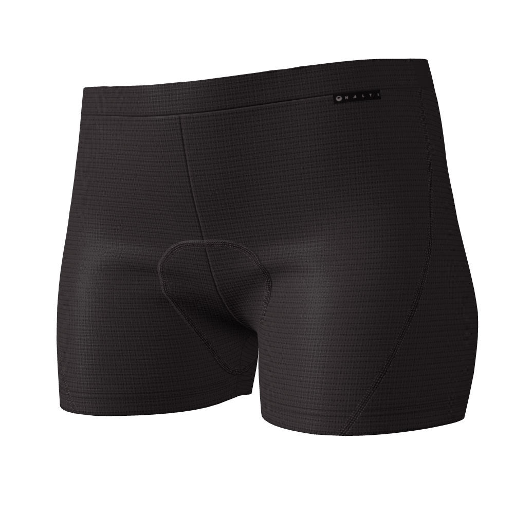 Halti Bike Naisten Pehustetut Shortsit - Vaippashortsit Pyorailyyn - Musta