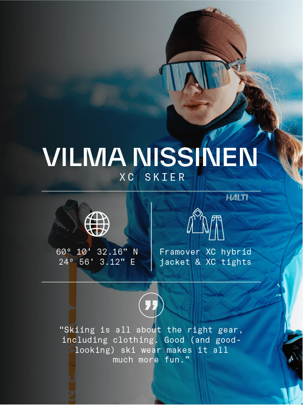 Tester story: Vilma Nissinen, XC Skier