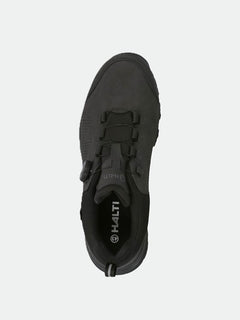 Top view of a black Halti Buli Low 2 DX Freelock Friction Shoe with Michelin Ice Control sole on a plain background.