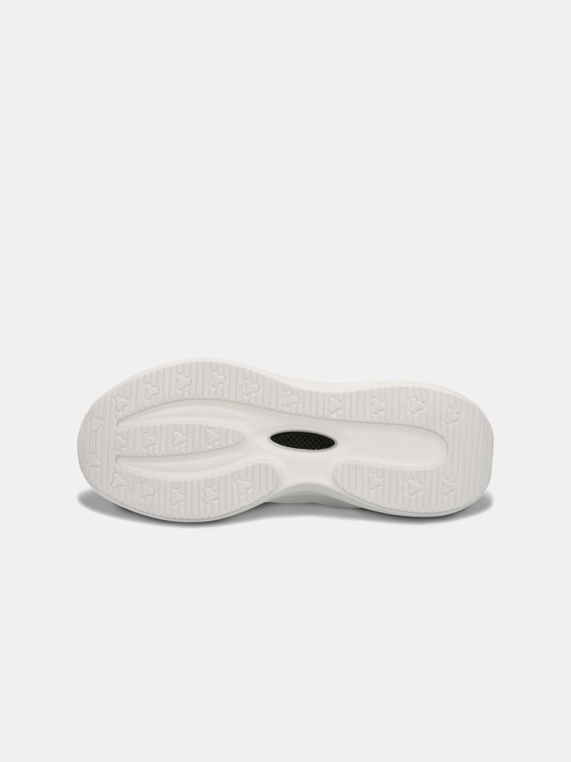 The Halti Frisk Sneaker Men's white rubber outsole is displayed from the bottom against a plain light background.