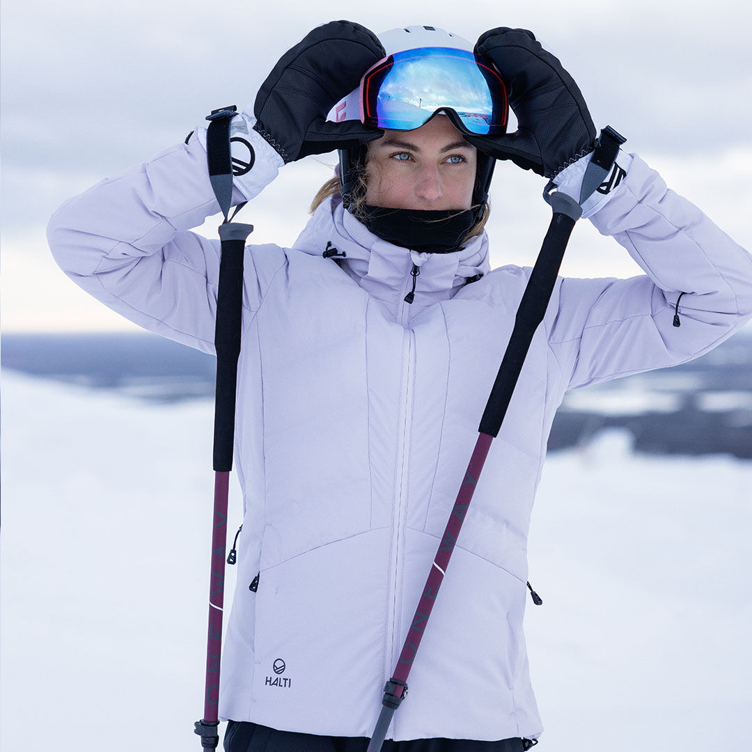 White skiing jacket on sale