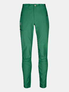 Halti Pallas Womens X-stretch Lite Pants: lightweight hiking pants with zippers and articulated knees, shown on plain background.