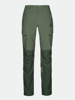 Front view of Halti Hiker DrymaxX 3L Ventilated Pants Womens with cargo pockets, reinforced knees, and button waistband.