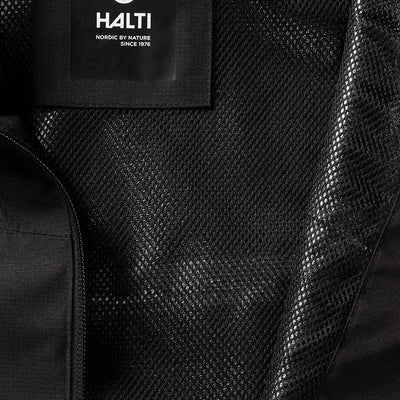 Halti forter naisten vedenpitävä takki musta / Halti Forter Women's Waterproof Jacket Black / Halti Forter damers vattentäta jacka svart / Halti Forter Damen wasserdichte Jacke schwarz