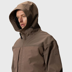 halti hiker men's waterproof outoor jacket brown / halti hiker miesten vedenkestävä takki ruskea