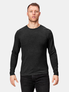 halti tuntu merino shirt long sleeves black men's