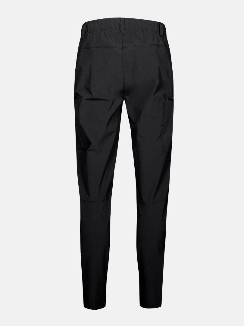 Halti Pallas Evo Long X-stretch Pants Men's shown from the back, with elastic waistband and two back pockets.