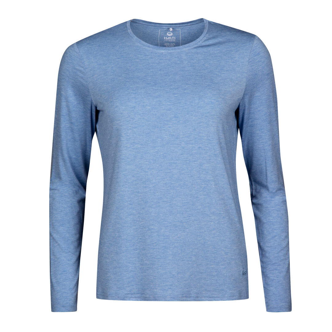 halti tuntu merino shirt women's blue - halti tuntu naisten merinopaita sininen - halti tuntu merinowolle hemd damen blau - halti tuntuu dam skjorta blå