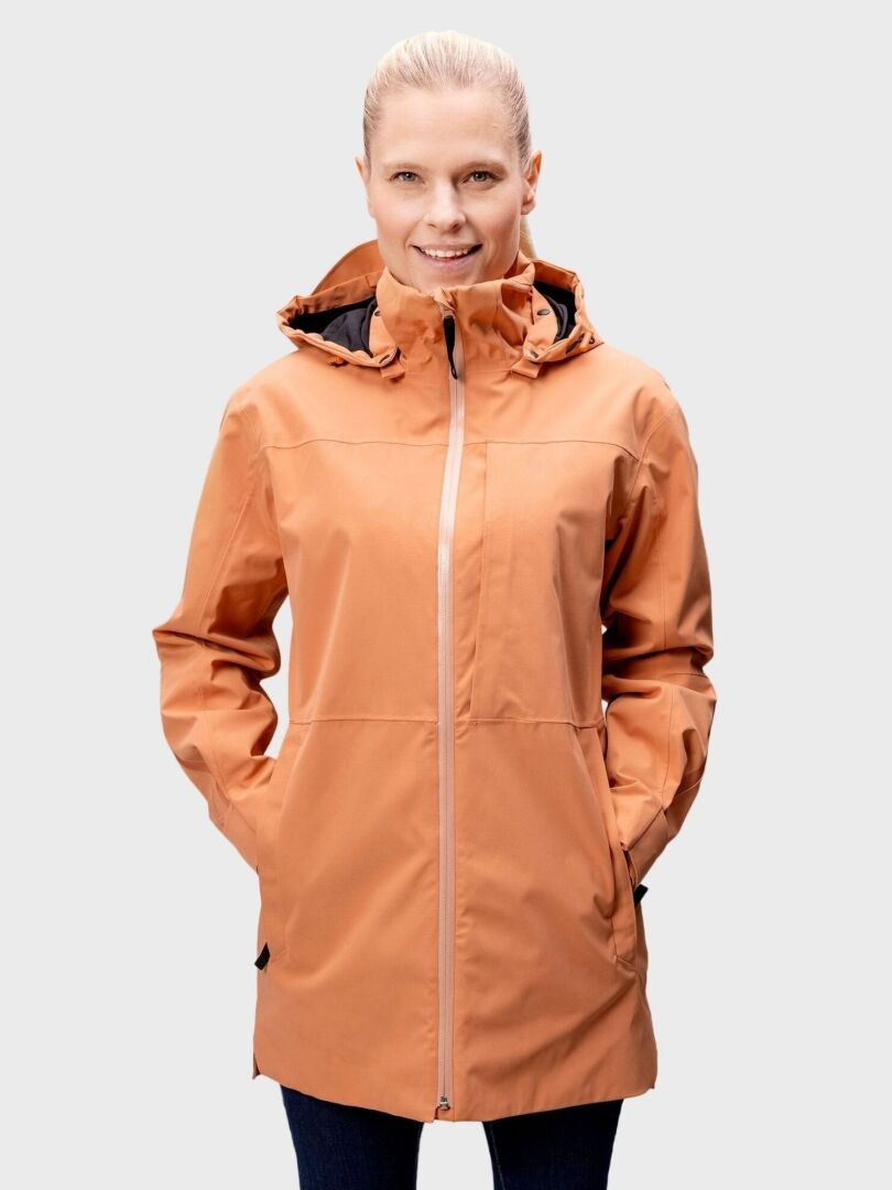 Halti Kallas waterproof parka jacket women's peach