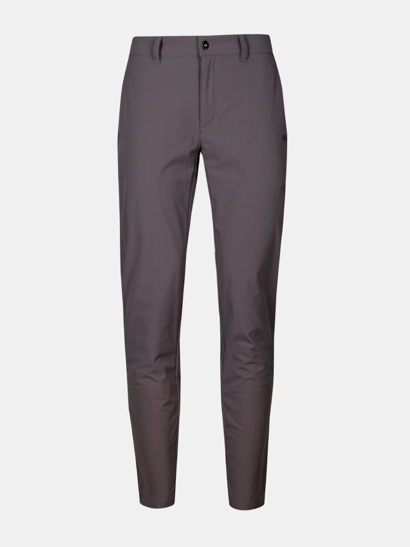 Halti Drive X-stretch Chinos Women's: gray slim-fit golf pants, quick-dry, UPF 50+, stretch, side pockets.