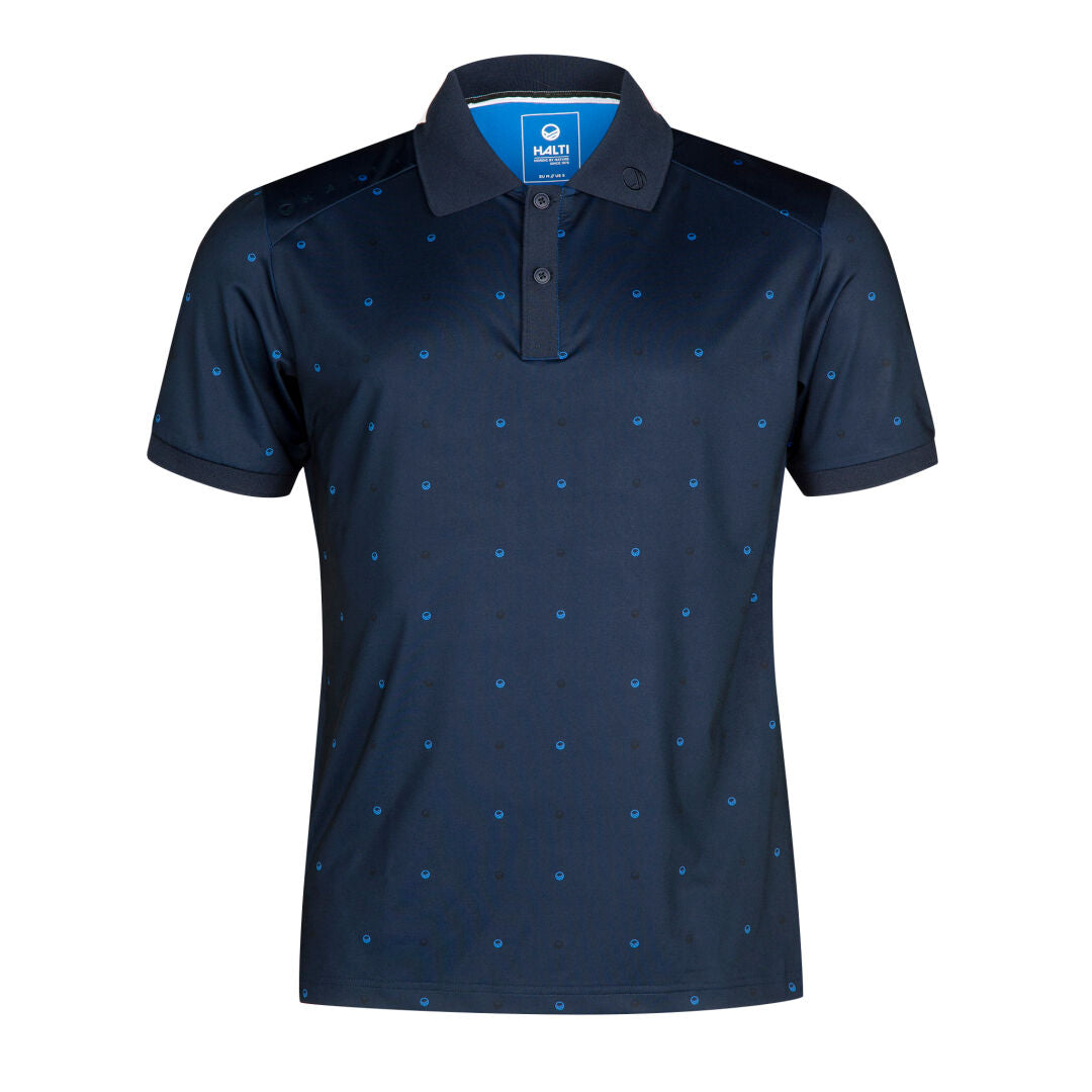 トップス SHISHIKUI POLO / NAVY Jacquard Knit Textured Polo Shirt - Navy