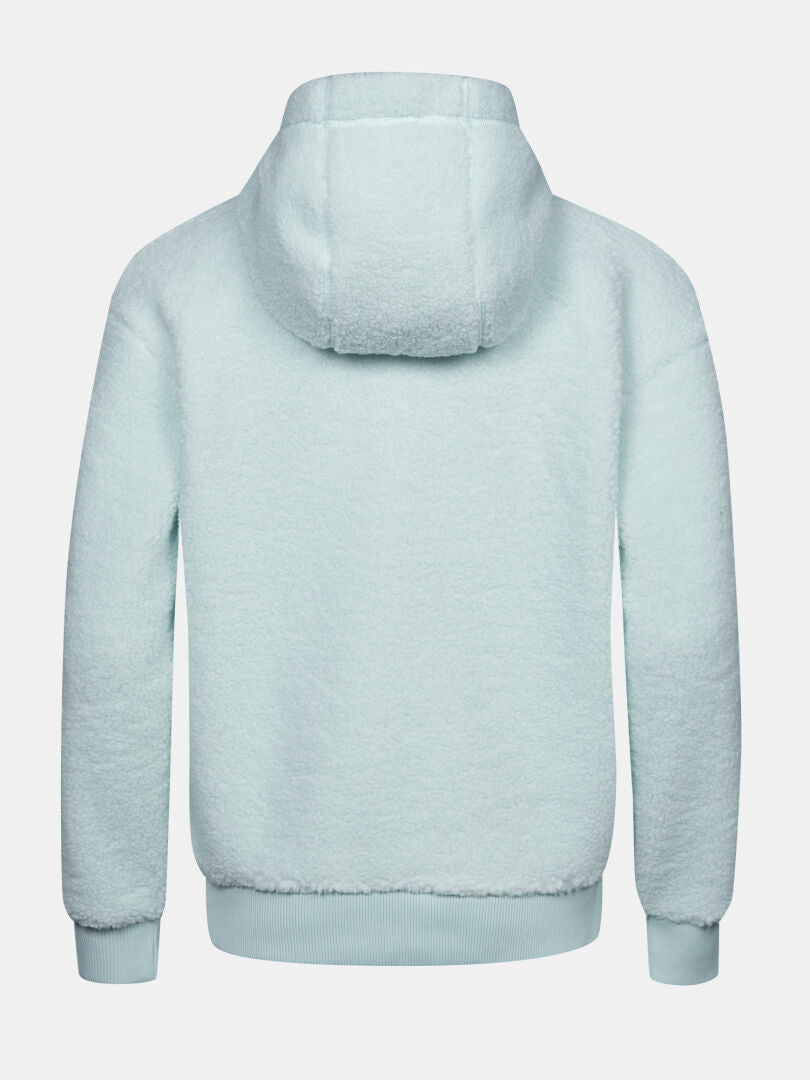 Back view of Halti Lykky Fleece Jacket Women’s with ribbed cuffs & waistband, ideal for everyday wear.