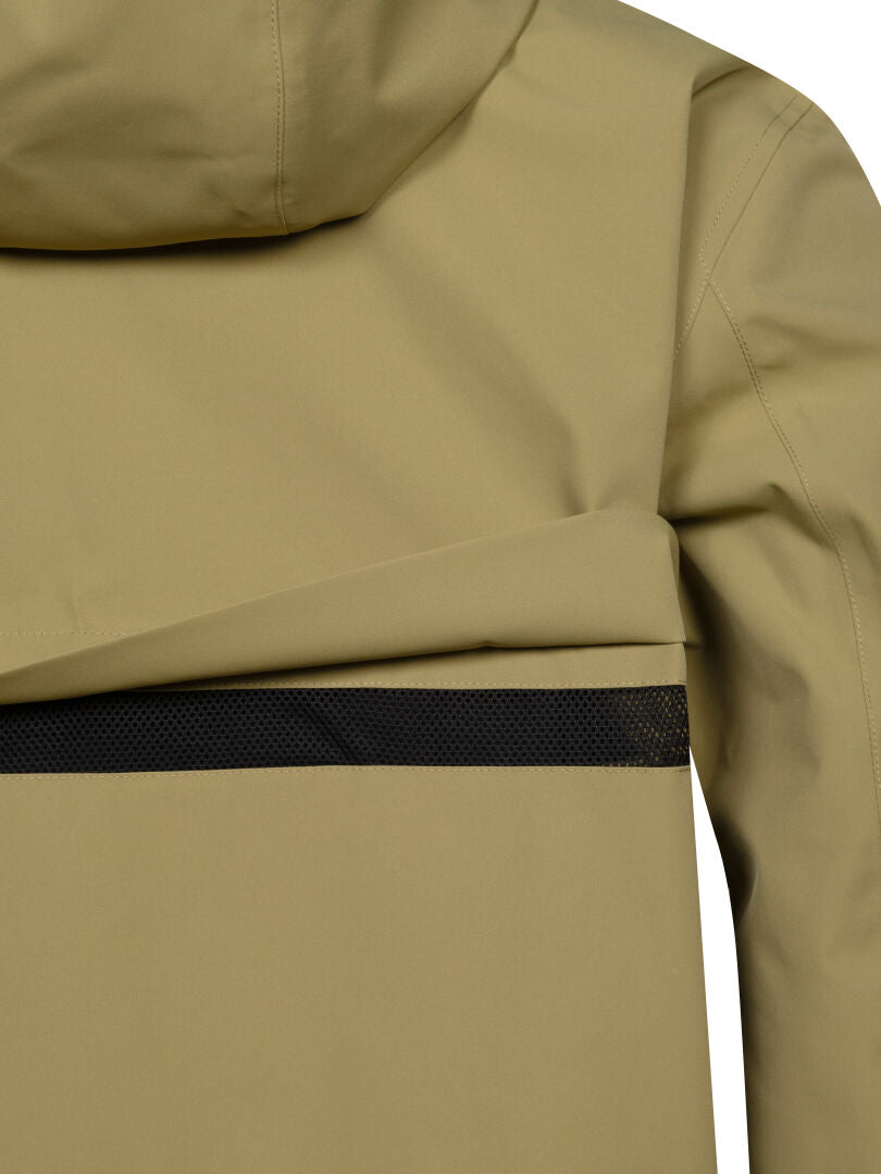 Halti Tokoi II DX Parka Jacket Men’s: waterproof DrymaxX, hooded, with black mesh strip across the back.