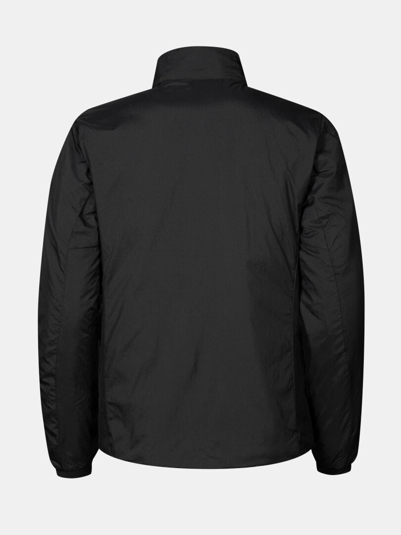 Halti Haave Primaloft Women's Jacket in black with long sleeves, shown from the back on a light gray background.