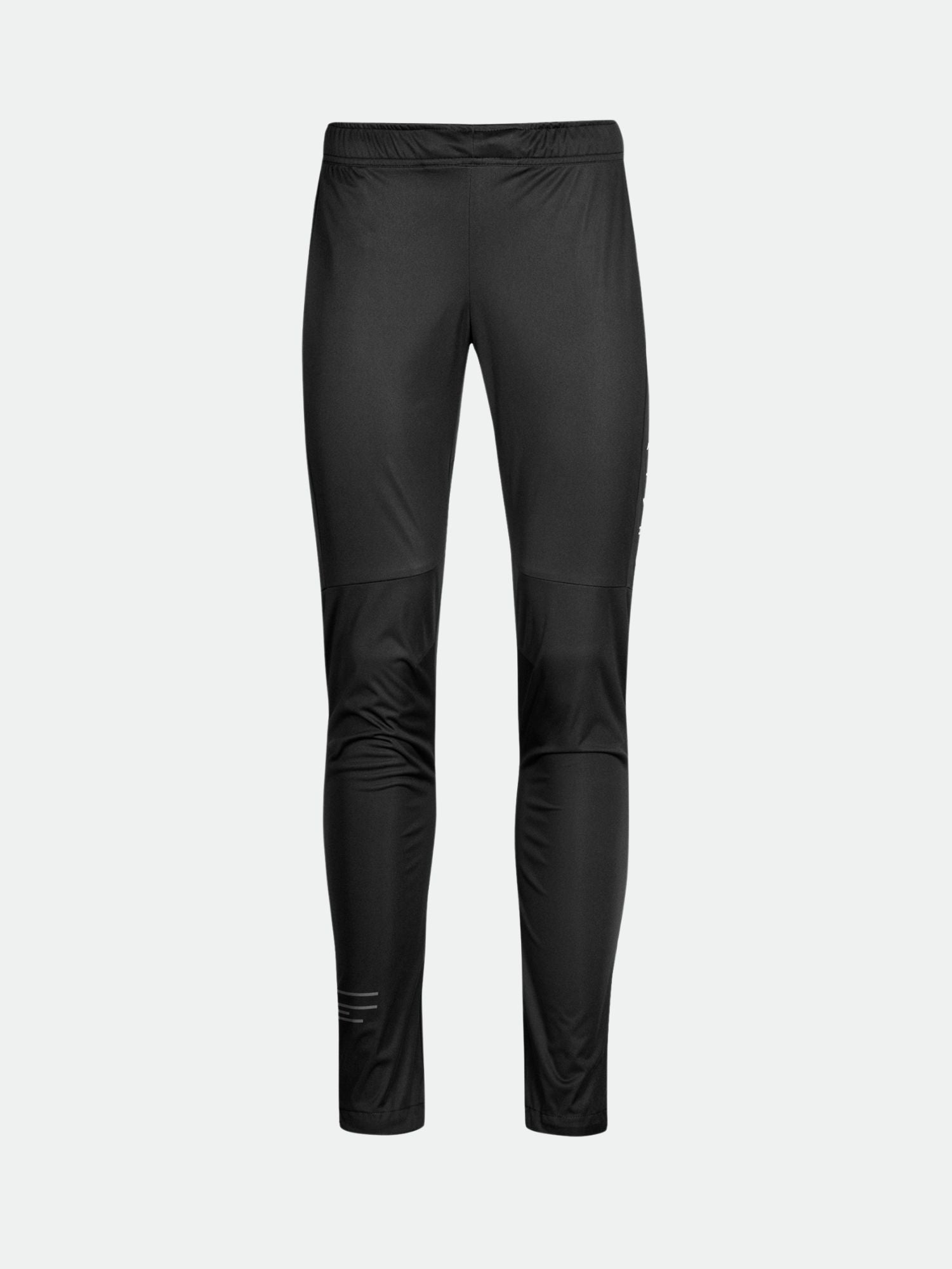 Halti Veloce XCT Pants Women's: black, slim-fit, breathable ski pants with elastic waistband and minimal detailing.