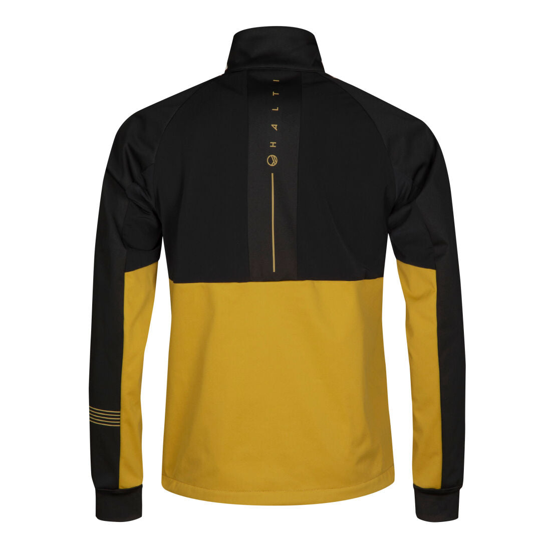 halti tola men's ski jacket black yellow