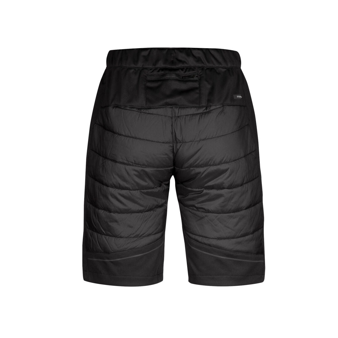 Halti Hanki Warm Hybrid Shorts Women's shown from the back with zip pocket and horizontal stitching for winter use.