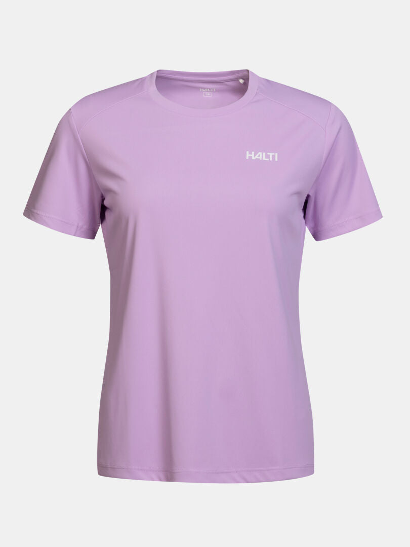 Light purple, short-sleeved, breathable, quick-drying Halti Technical T-shirt Women’s.